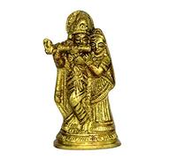 StonKraft - Statua in Ottone Radha Krishna Krishna Radha Murti Idol