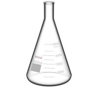 stonylab 1-Confezione Matraccio in Vetro da 5000 ml, Erlenmeyer Flask a Bocca Stretta a Parete Pesante con Bordo Resistente