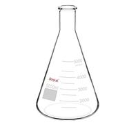 stonylab 1-Confezione Matraccio in Vetro da 50ml, Erlenmeyer Flask a Bocca Stretta a Parete Pesante con Bordo Resistente (5000ml)