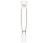 stonylab Adattatore di Collegamento Diritto in Vetro, 70mm dal Giunto Esterno 14/20 al Giunto Interno 14/20 per Forniture da Laboratorio da Laboratorio, Vetro Borosilicato Glass Connecting Adapter