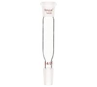 stonylab Adattatore di Collegamento Diritto in Vetro Borosilicato, 30 mm tra Giunto Esterno 14/20 e Giunto Interno per Laboratorio