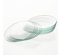 stonylab Bicchieri per Orologio da Laboratorio, 10PK Coperture in Vetro Borosilicato con Bordo Rettificato da 180 mm Oblato Rotondo, Copertura per Becher in Vetro per Evaporazione per Lab Scientifico