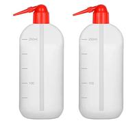stonylab Bottiglia di Lavaggio, 2-Pack Sigillata Cilindrica di Sicurezza per Lab Reagenti, Contenitori per Conservazione di Liquidi a Tenuta di Campione con Bocca Stretta, 250 ml (0,23 kg)/2 Bottiglie
