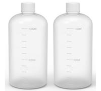 stonylab Bottiglia Reagente con Bocca Stretta, Cappuccio a Vite HDPE, 2 Pezzi, Capacità 1000 ml, Fornitura da Laboratorio, Resistente e Chimicamente Inerente