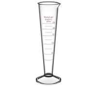 stonylab Cilindro Graduato, 1-Pack Cilindro Conico in Vetro Borosilicato con Ampia Bocca e Beccuccio per Misurazioni Precise, 25 ml