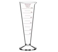stonylab Cilindro Graduato, 1-Pack Cilindro Conico in Vetro Borosilicato con Ampia Bocca e Beccuccio per Misurazioni Precise, 100 ml