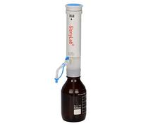 stonylab Dispenser per Bottiglie da Laboratorio, Bottle Top Dispenser Regolabili Autoclave con Flacone di Reagente Borosilicato da 500ml e Adattatori, per la Ricerca di Laboratorio, 5-30ml