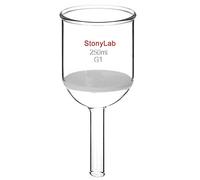 stonylab Imbuto Filtrante Buchner in Vetro Borosilicato con Fritta Grossolana (G1) Buchner Funnel, Diametro Interno 30mm, Profondità 90mm (250ml)