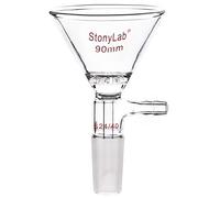 stonylab Imbuto Filtrante in Vetro, Imbuto Filtrante da Laboratorio con Dimensione Esterna di 90 mm Nella parte Superiore, Imbuti Filtranti in Vetro con Giunto Interno 24/40