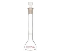 stonylab Matracci Tarati da Laboratorio, Matraccio Tarato con Tappo in Vetro, Tolleranza Palloni a Parete Pesante in Vetro Borosilicato, ±0,02ml, 10ml