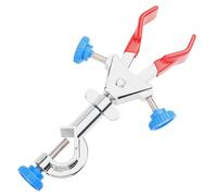 stonylab Morsetto Girevole Mini a 2 Punte con Testa a Molla, Morsetto Girevole Compatto a Doppia Regolazione con Rivestimento in Gomma Accessorio da Laboratorio Multifunzione a 360 Gradi, 70 mm