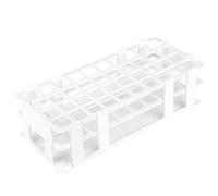 stonylab Portaprovette, 20 mm 40 Posti Plastica Bianca Provetta Rack Supporto per Tubo Rack di Supporto, Design a 3 Livelli e Staccabile