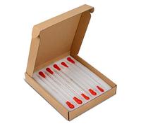 stonylab Set di Pipette Contagocce in Vetro, Dropper Pipette per Trasferimento di Liquidi Borosilicato con Tappi in Gomma Rossa, Set da 10 (Graduato 0,5ml, 1ml, 2ml; Non Graduato 1ml, 3ml)