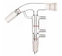 stonylab Testa di Distillazione in Vetro a Percorso Breve, Vetro Borosilicato Short Path Apparecchio di Distillazione con 24/40 Joint e Tubi per Laboratorio