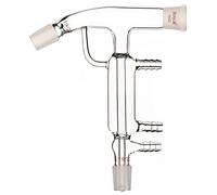 stonylab Testa di Distillazione in Vetro a Percorso Breve, Vetro Borosilicato Short Path Apparecchio di Distillazione con 19/22 Joint e Tubi per Laboratorio