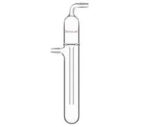 stonylab Trappola a Vacuo in Vetro con Bubblatore, Trappola Fredda in Vetro con Altezza di 225 mm e Connessione per Tubo da 10 mm, per Apparecchiature da Laboratorio di Chimica Organica
