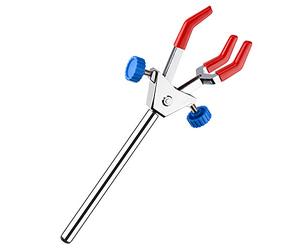 stonylab Tre Morsetti per Laboratorio, Morsetto per Supporto da Laboratorio Regolabile per Morsetto per Boccetta per Laboratorio di Chimica per Supporto da Laboratorio
