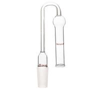 stonylab Vetro Tubo di Asciugatura a Forma di U, Vetro Borosilicato Tubo di Essiccazione Piegato a 360° con Giunto 24/40, U-Shaped Drying Tube per Organica di Sintesi Forniture di Laboratorio Chimica