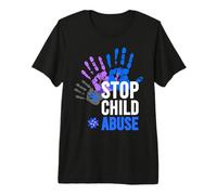 Stop Abuse Shirt - Consapevolezza per la prevenzione degli abusi di Bambini Maglietta Premium