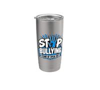 Stop al bullismo - Consapevolezza e gentilezza contro il bullismo Bicchiere termico in acciaio inox doppia parete