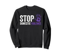 Stop alla consapevolezza della violenza Domestica Survivor Warrior Felpa