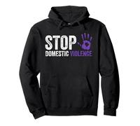 Stop alla consapevolezza della violenza Domestica Survivor Warrior Felpa con Cappuccio