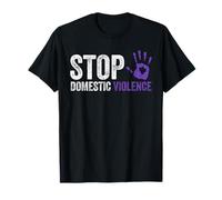 Stop alla consapevolezza della violenza Domestica Survivor Warrior Maglietta