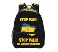 Stop alla guerra in Ucraina Zaino per laptop Borsa da campeggio 15,6 pollic