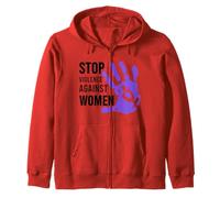 Stop alla violenza Contro Le Donne Felpa con Cappuccio