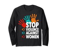 Stop alla violenza Contro Le Donne Maglia a Manica