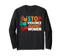 Stop alla violenza Contro Le Donne Maglia a Manica