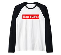 Stop Bullies Anti School And Office Bullying Maglia con Maniche Raglan
