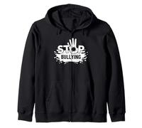 Stop bullismo Handprint Anti-bullismo Felpa con Cappuccio