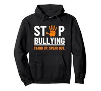 Stop Bullismo Stand Up Speak out Orange Unity Day Teacher Felpa con Cappuccio