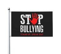 Stop Bullying Bandiera Con 2 Occhielli Flag Robuste Bandiera Da Giardino Per Cortile Interno Esterno 90X150Cm