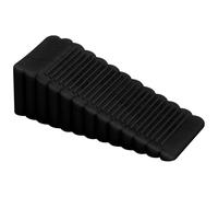 Stop Della Porta - Stop Alla Porta | Weightstops Zeppe | Gomma Pesante | Jammer Antispuggente | Easy Posizionamento Zeppe Di Gomma | Tappo Nero Per Tutte Le Superfici Dei Pavimenti Non Graffiati E Des
