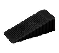 Stop Della Porta - Stop Alla Porta | Weightstops Zeppe | Gomma Pesante | Jammer Antispuggente | Easy Posizionamento Zeppe Di Gomma | Tappo Nero Per Tutte Le Superfici Dei Pavimenti Non Graffiati E Des