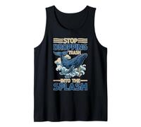 Stop Dropping Trash Into The Splash Inquinamento oceanico Canotta