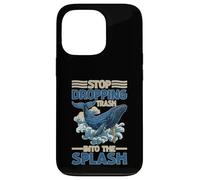 Stop Dropping Trash Into The Splash Inquinamento oceanico Custodia per iPhone 13 Pro