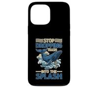 Stop Dropping Trash Into The Splash Inquinamento oceanico Custodia per iPhone 13 Pro Max