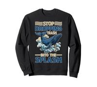 Stop Dropping Trash Into The Splash Inquinamento oceanico Felpa