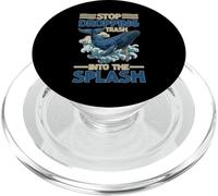 Stop Dropping Trash Into The Splash Inquinamento oceanico PopSockets PopGrip per MagSafe