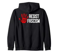 Stop Fascism Resist No Kings America US Protest Anti-Fascism Felpa con Cappuccio