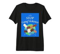 Stop Gang Violenza Mani Intrecciate Maglietta Premium