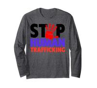 Stop Human Trafficking Maglia a Manica
