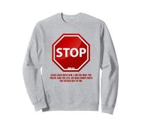 Stop - No Man Comes To The Father John 14:6 Warning Sign Felpa