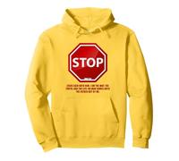 Stop - No Man Comes To The Father John 14:6 Warning Sign Felpa con Cappuccio