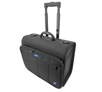 Stop Ocean Plastic 46216 - Trolley da pilota, RPET Samar, con sistema di trolley, 2 lucchetti a combinazione, scomparto DIN A4, ca. 39 x 47 x 24 cm, colore: antracite, antracite., ca. 39 x 47 x 24 cm,
