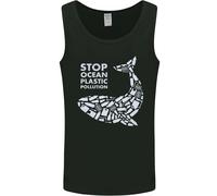 Stop Ocean Plastic Pollution Cambiamento Climatico Uomo Canotta