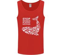 Stop Ocean Plastic Pollution Cambiamento Climatico Uomo Canotta